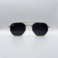 Close-up of black unisex vintage inspired sunglasses from independent rock ’n’ roll–inspired eyewear brand Dirty Rocker 