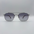 Close-up of blue purple gradient unisex vintage inspired tinted sunglasses from independent rock ’n’ roll–inspired eyewear brand Dirty Rocker 